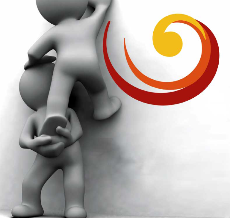 Grafik illustriert die Hilfestellung.