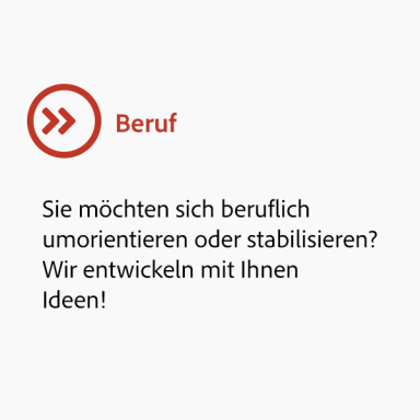 Beruf: Hobbies machen glücklich!
Zusammen entwickeln wir
Ideen und führen sie auch
durch!